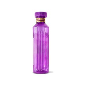 Purple Ribbed Slim Water Bottle
