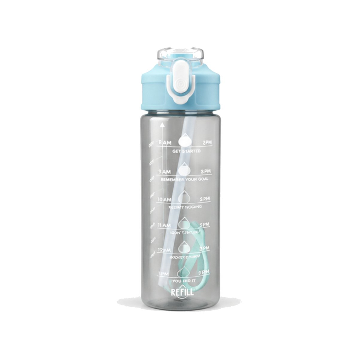 Smoke Grey Flip-Lid Sipper Bottle