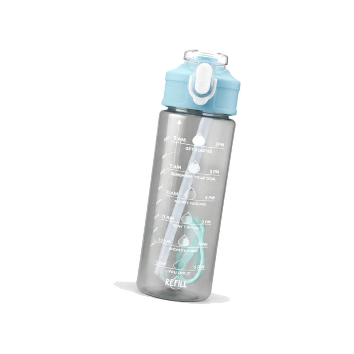 Smoke Grey Flip-Lid Sipper Bottle - Image 2