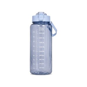 Blue Measurement Water Bottle with Strap