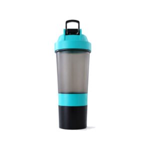 Black & Turquoise Shaker Water Bottle