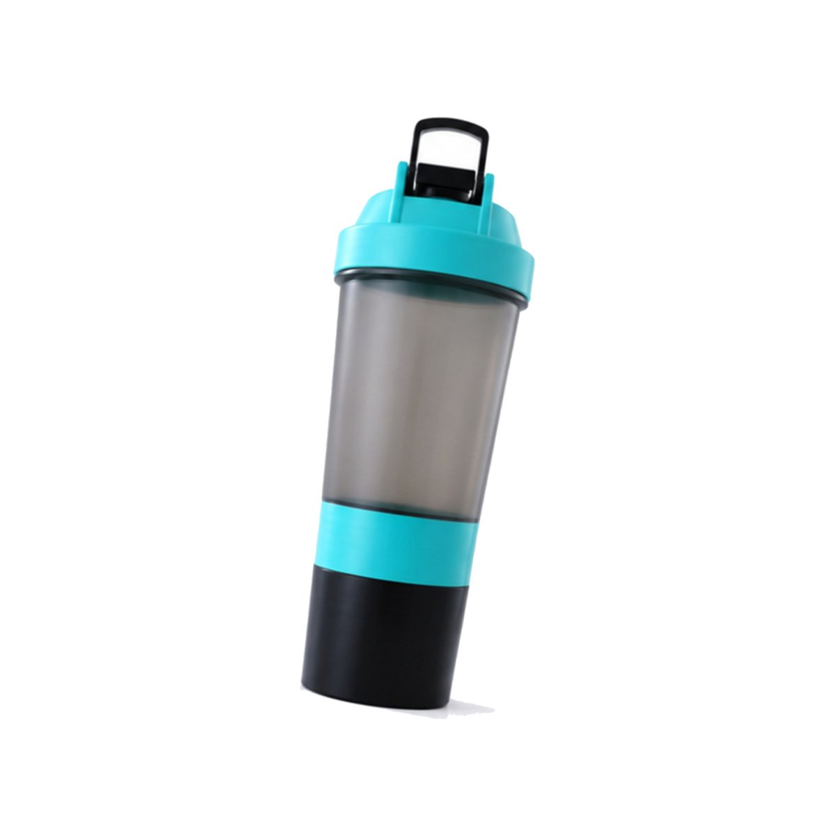 Black & Turquoise Shaker Water Bottle - Image 2
