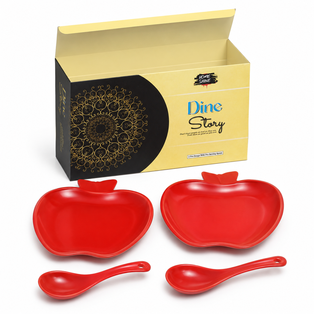 Home Shine Dine Story Apple Plate Set - Image 4