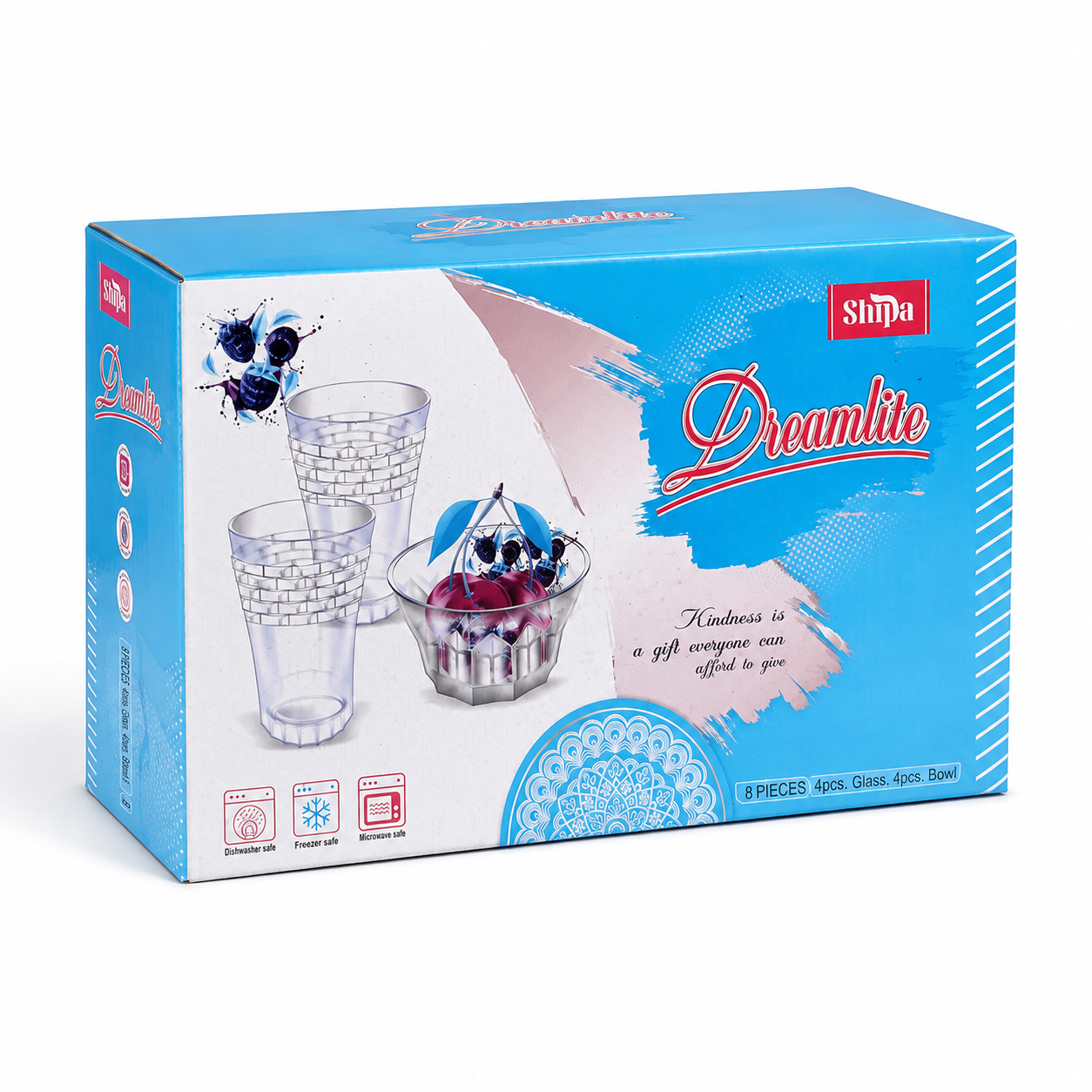 Shipa Dreamlite 8-Piece Glass & Bowl Set - Image 2