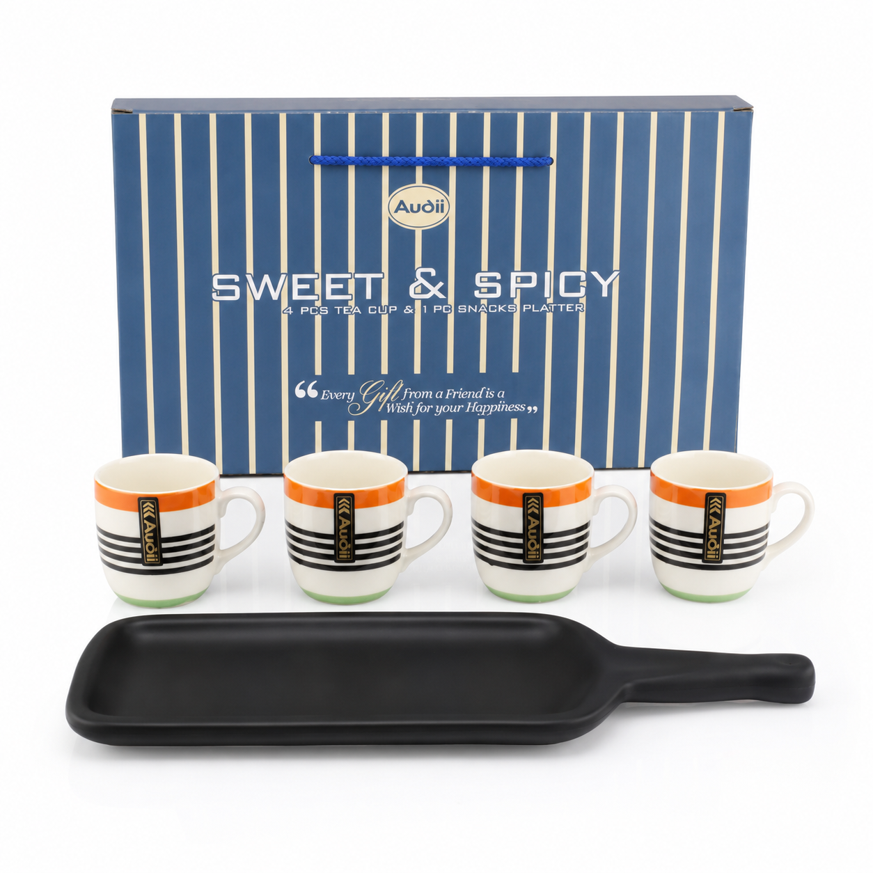 Audii Sweet & Spicy 5-Piece Tea & Snack Set - Image 3