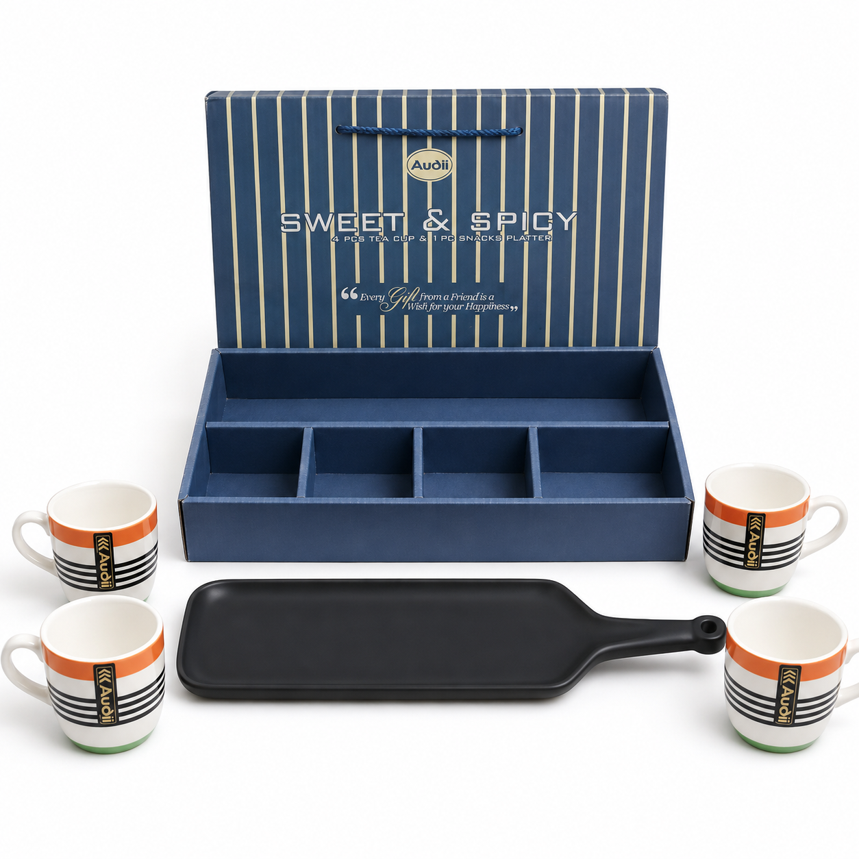 Audii Sweet & Spicy 5-Piece Tea & Snack Set - Image 4