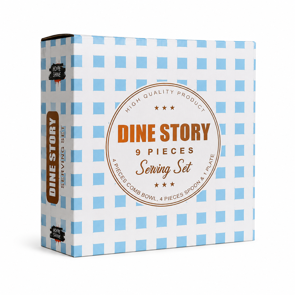 Home Shine Dine Story 9-Piece Black Serving Set - Image 2