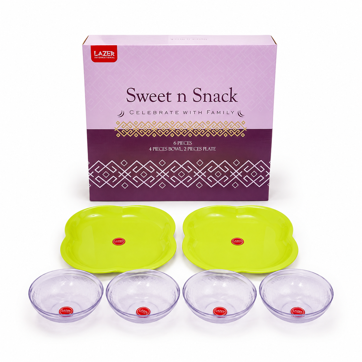 Sweet N Snack Green 6-Piece Gift Set - Image 3