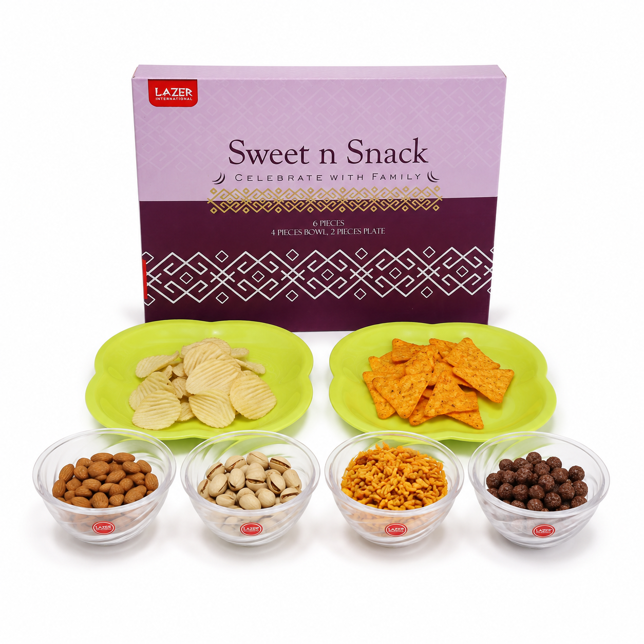 Sweet N Snack Green 6-Piece Gift Set - Image 5