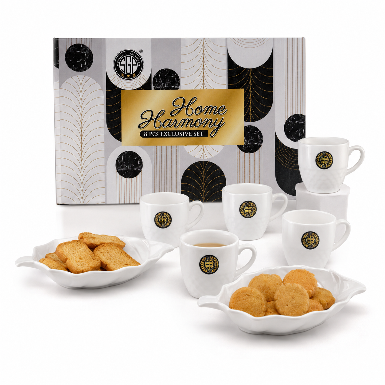 Home Charming 9-Piece Tea & Snack Gift Set - Image 5