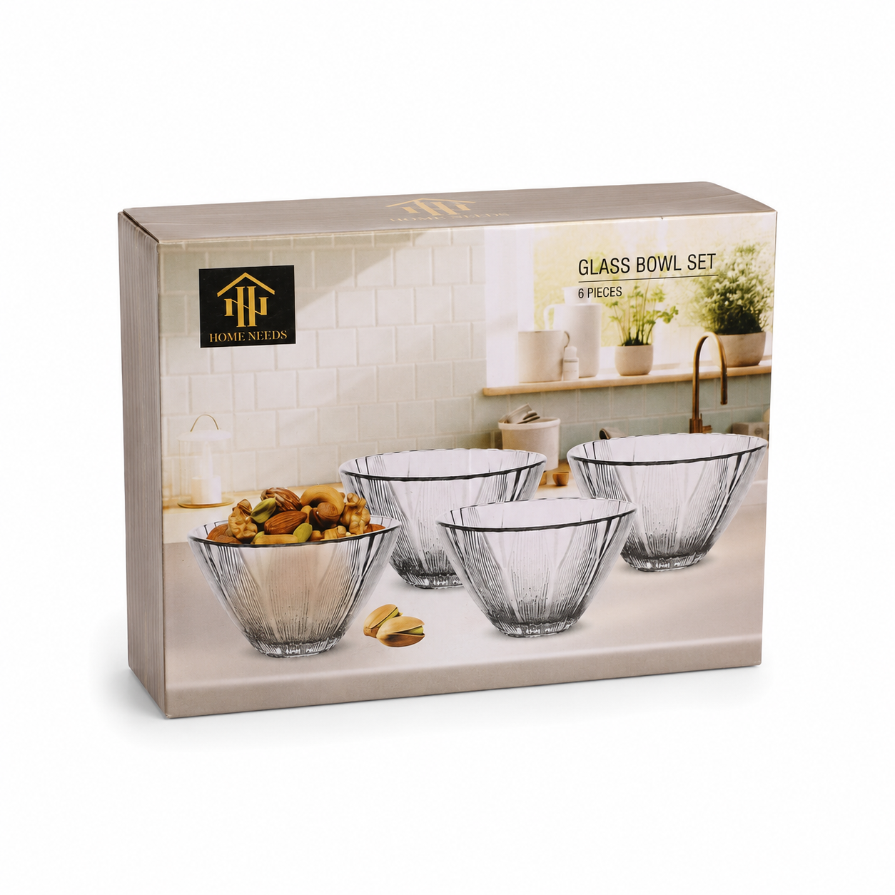 Premium Clear Glass Bowl Gift Set - Image 2