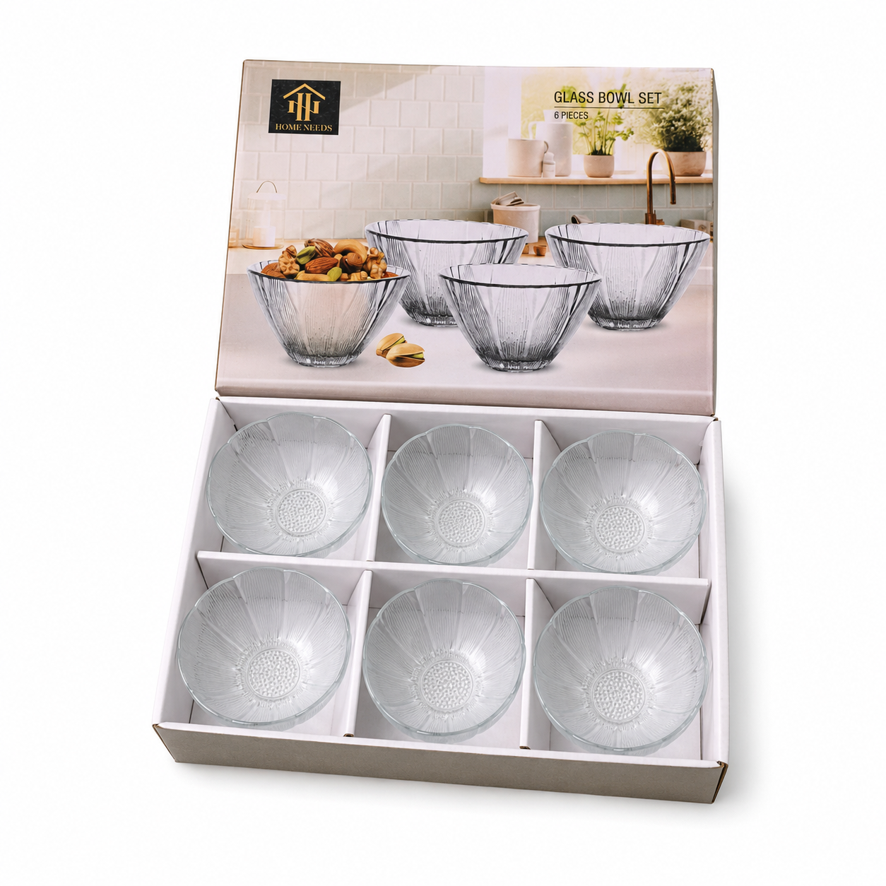 Premium Clear Glass Bowl Gift Set