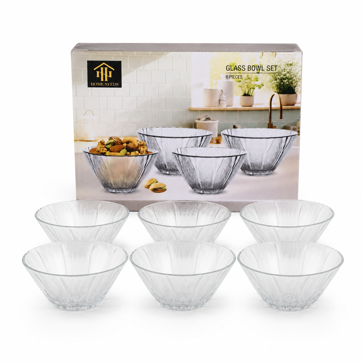 Premium Clear Glass Bowl Gift Set - Image 3