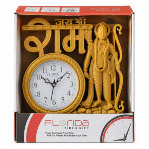 Florida Shubh Gold Ganesh Decorative Wall Clock Gift