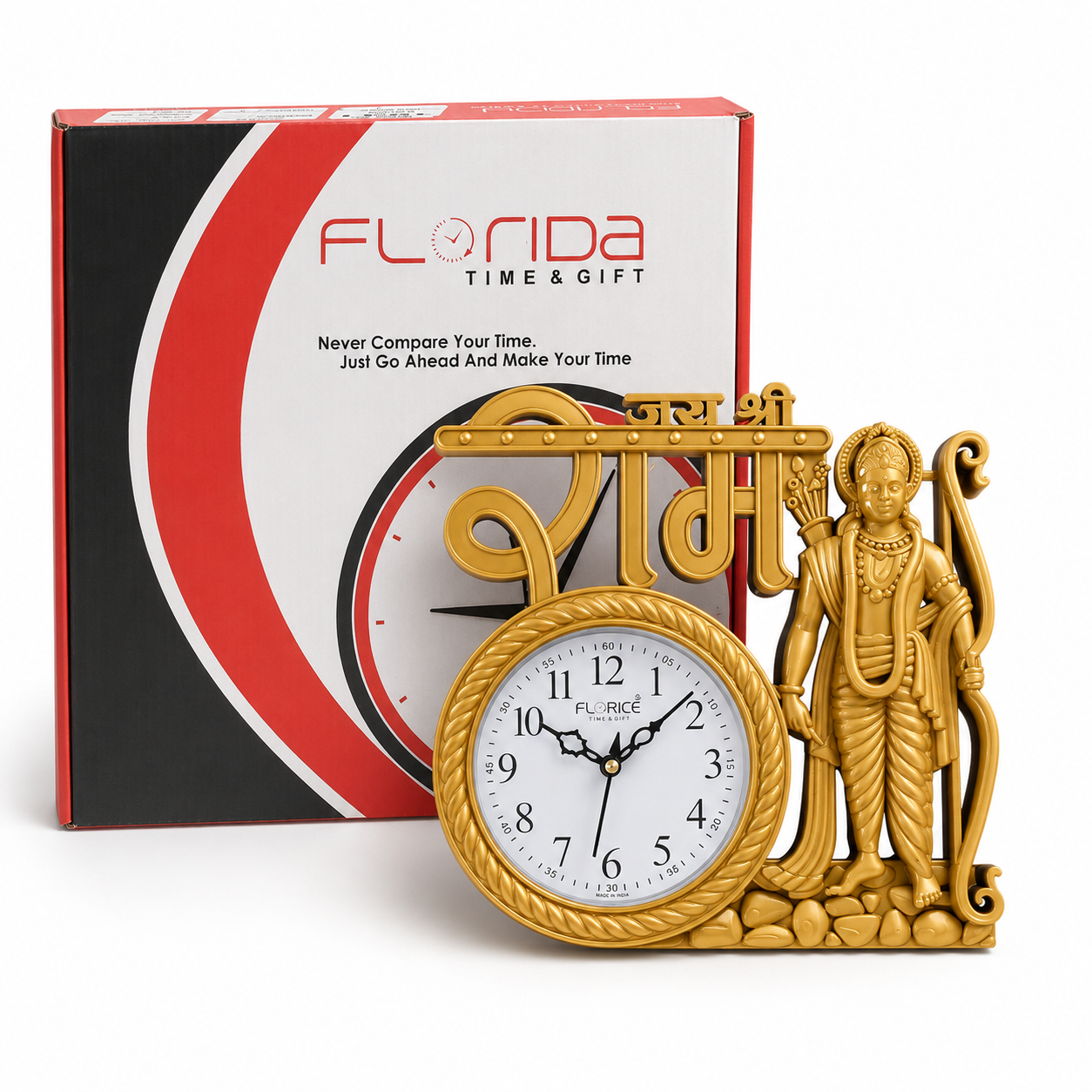 Florida Shubh Gold Ganesh Decorative Wall Clock Gift - Image 3