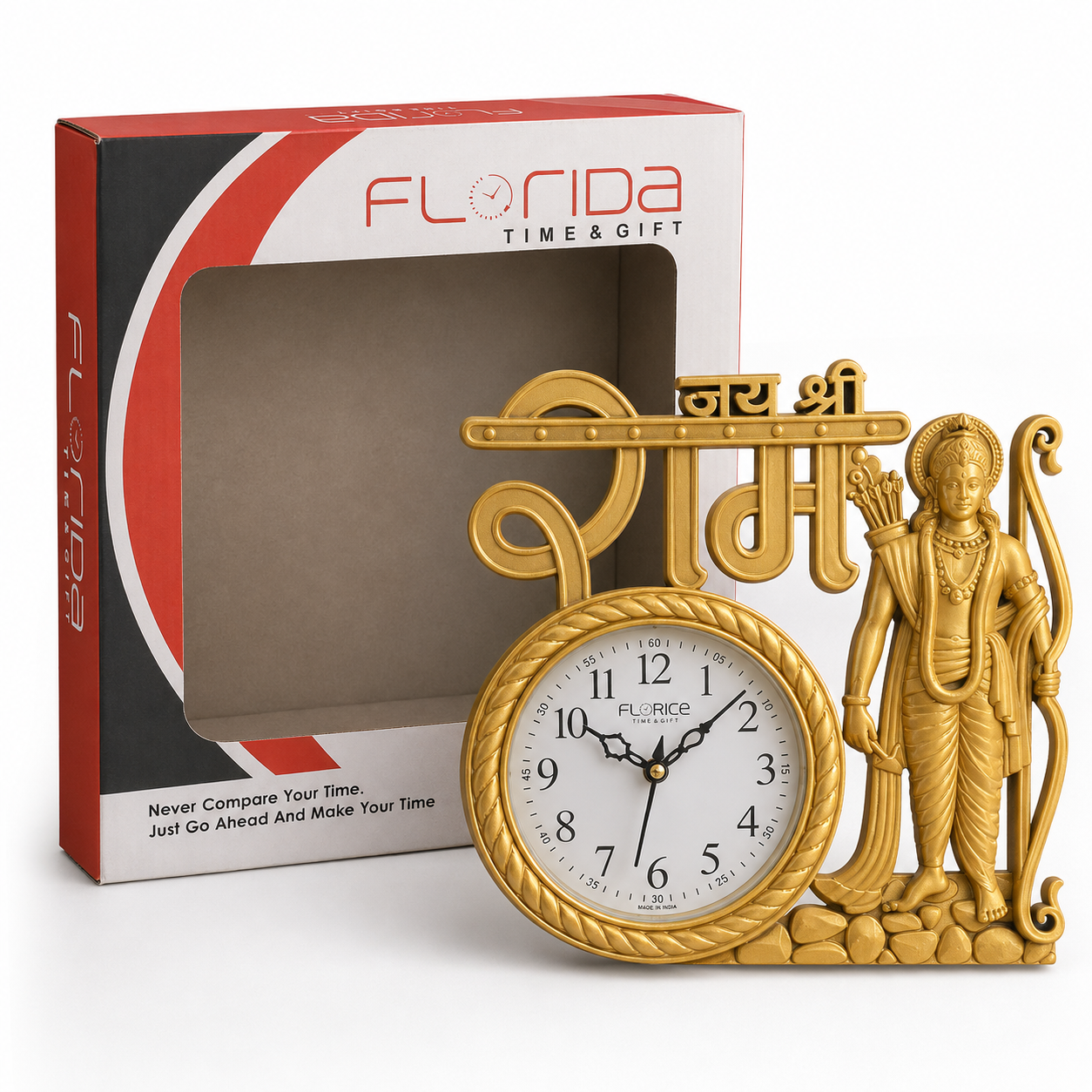 Florida Shubh Gold Ganesh Decorative Wall Clock Gift - Image 4