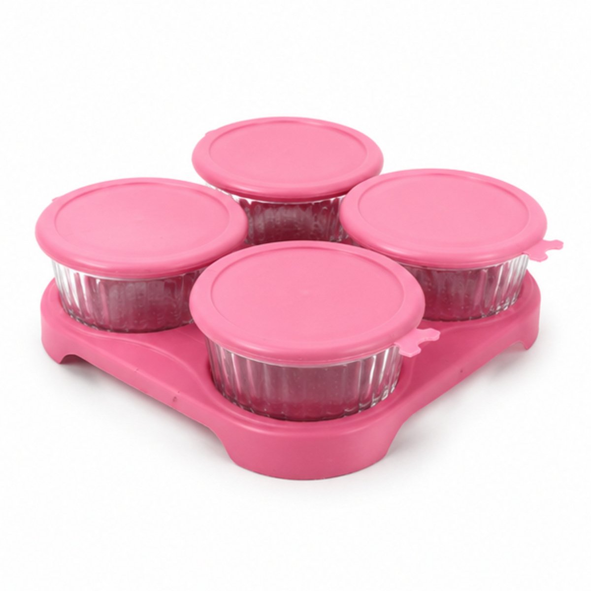 Pink-Lid Round Container Set - Image 2
