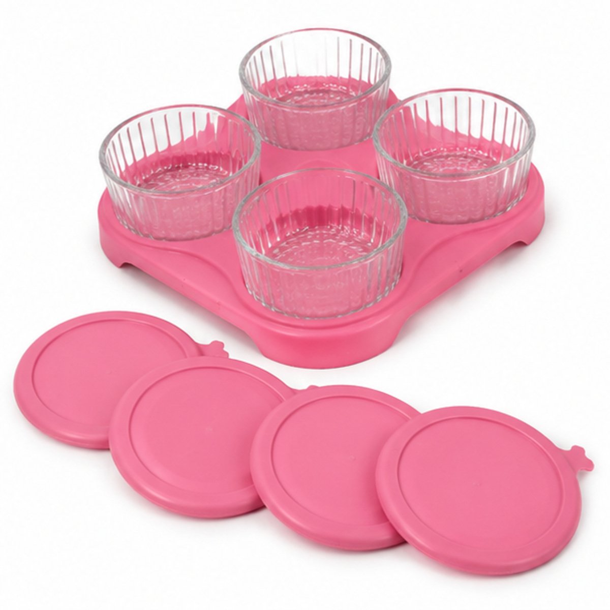 Pink-Lid Round Container Set - Image 3