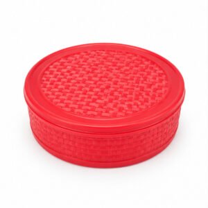 Red Round Compartment Mashala Box