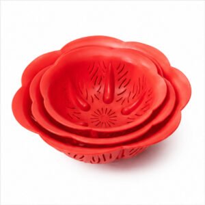 Red Colander and Mixing Bowl Set