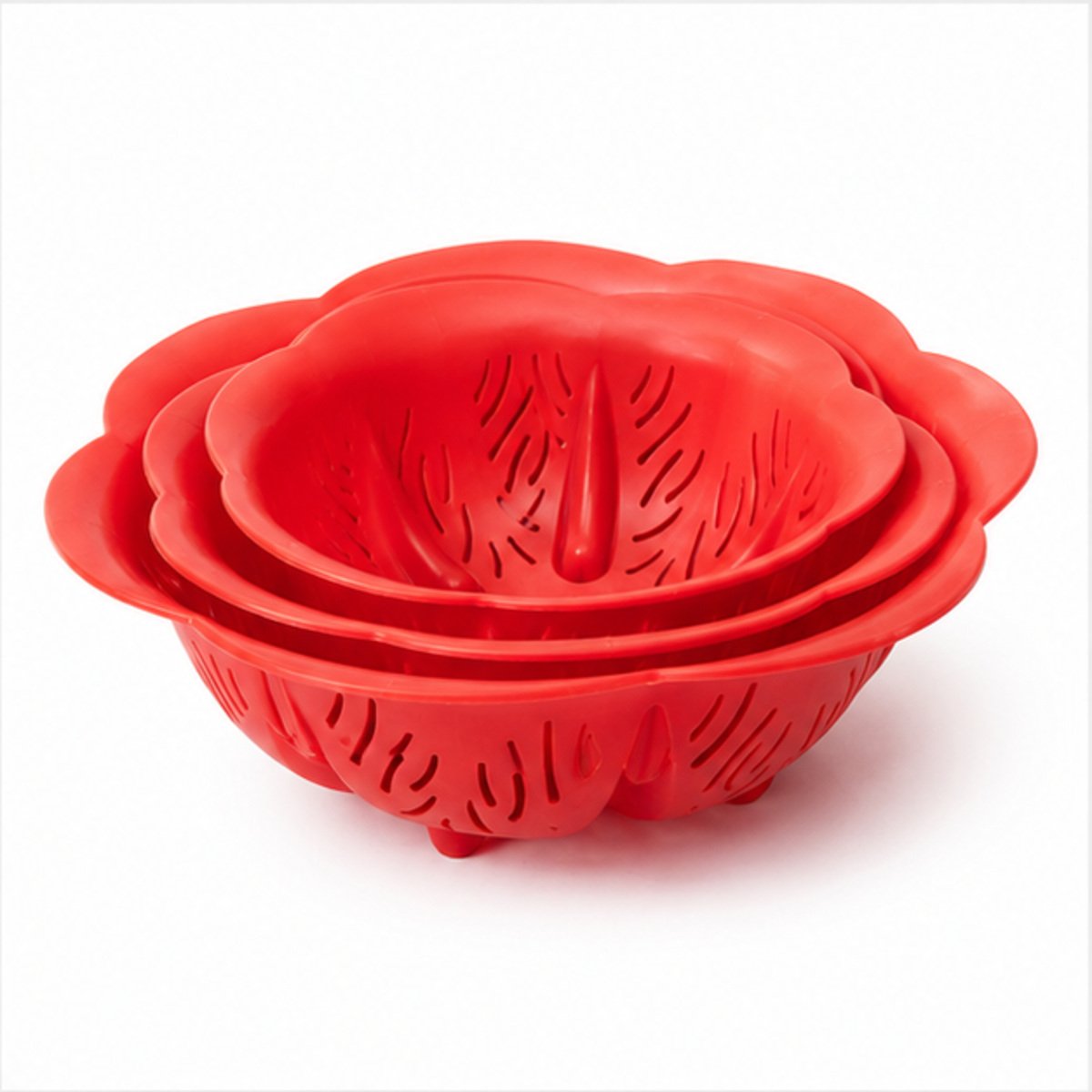 Red Colander and Mixing Bowl Set - Image 2