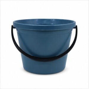 Blue Household Bucket with Black Handle