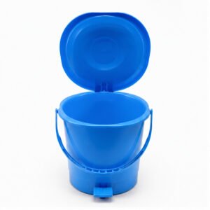 Blue Plastic Pedal Dustbin with Lid