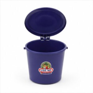 Purple Plastic Pedal Dustbin with Lid