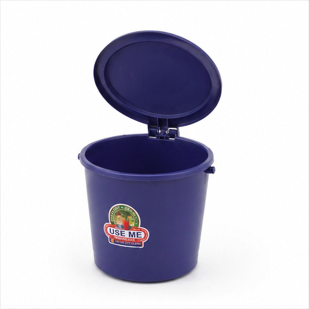 Purple Plastic Pedal Dustbin with Lid - Image 2