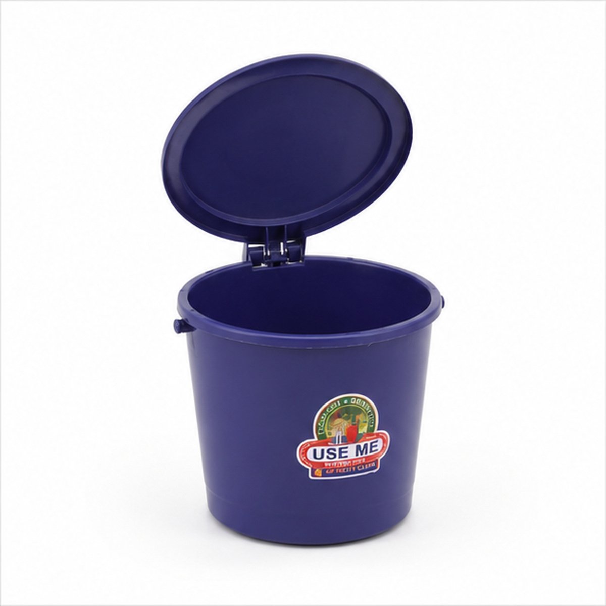 Purple Plastic Pedal Dustbin with Lid - Image 3