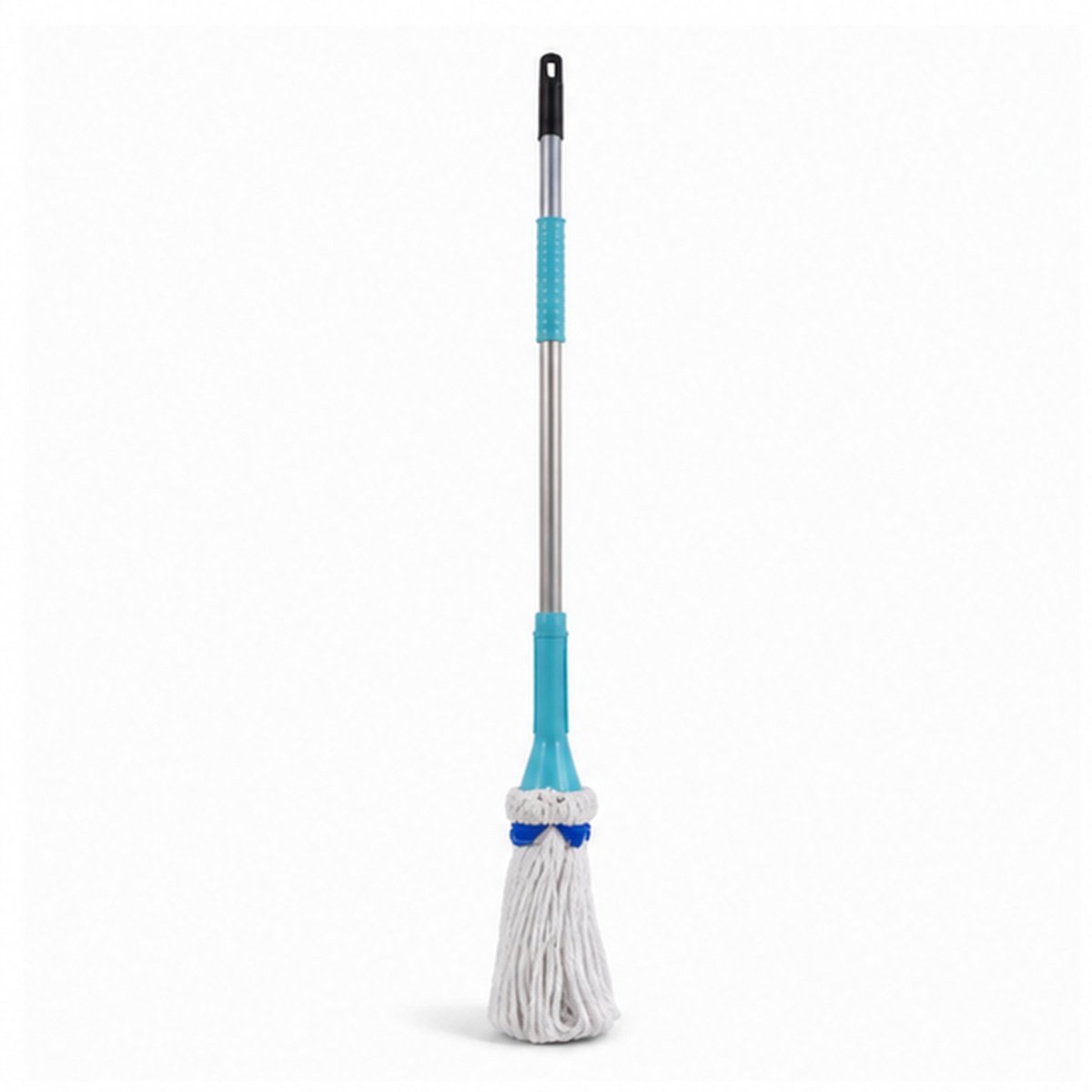 Blue Microfiber Floor Mop with Long Handle