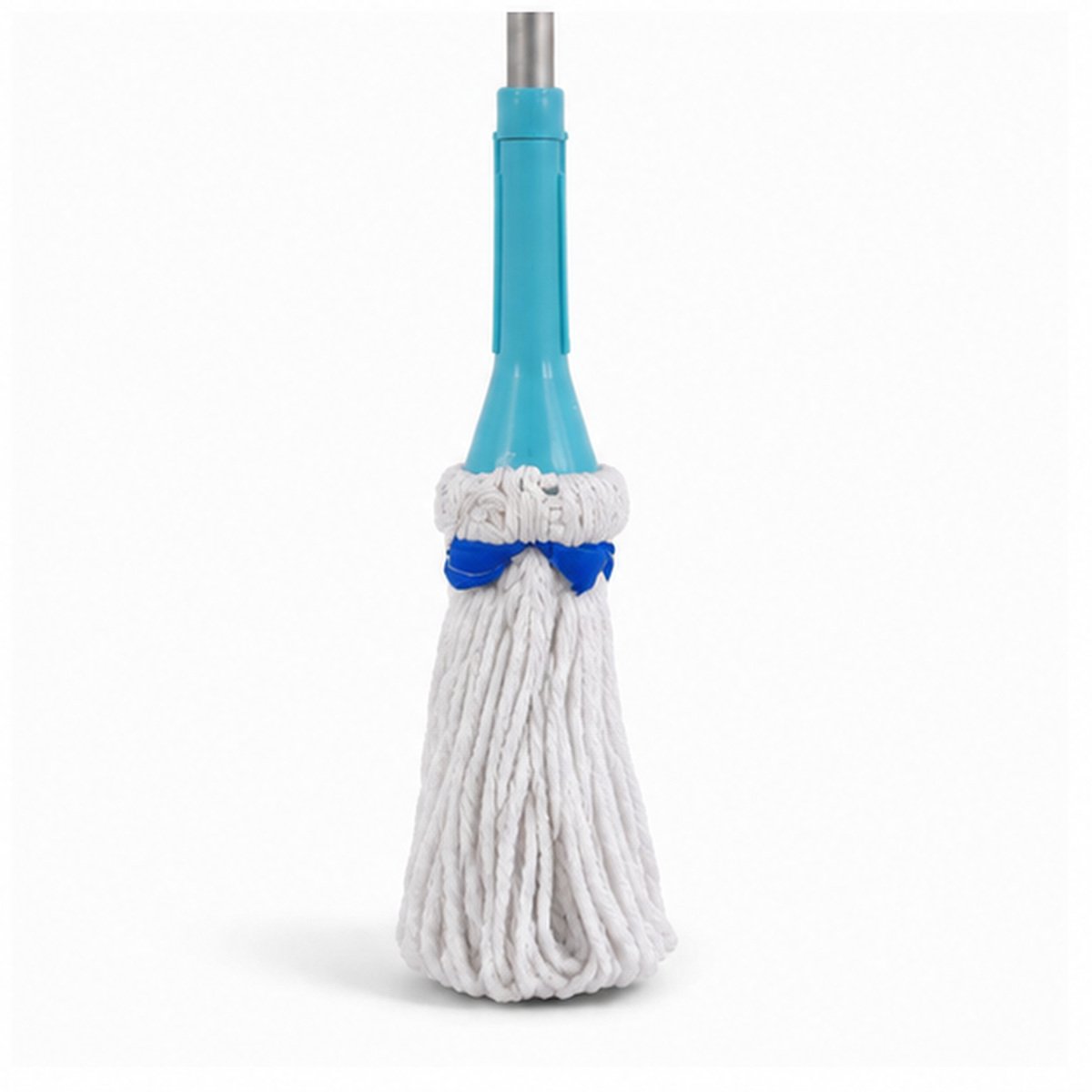 Blue Microfiber Floor Mop with Long Handle - Image 4