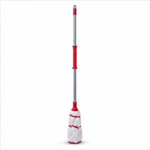 Red and White Cotton Floor Mop