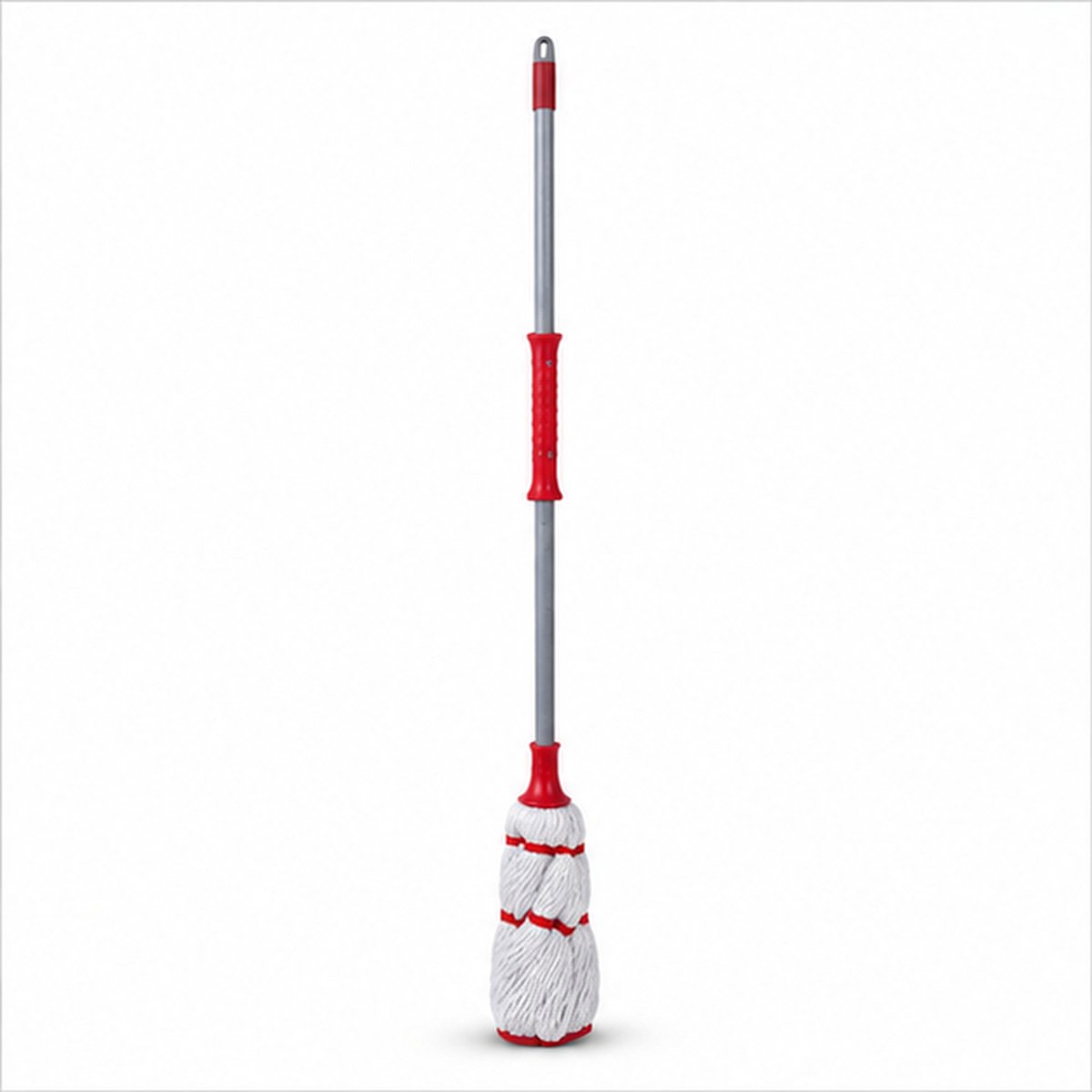 Red and White Cotton Floor Mop