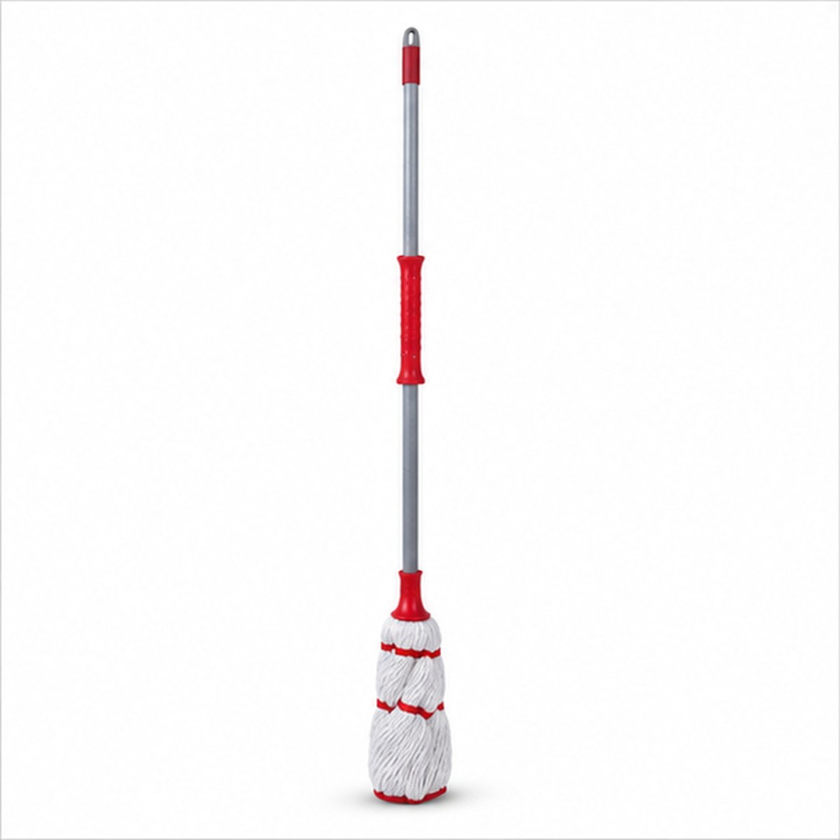 Red and White Cotton Floor Mop - Image 3