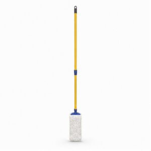 Yellow and Blue Flat Floor Mop