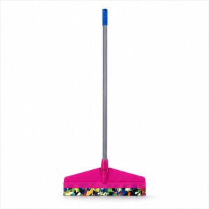 Pink Long Handle Floor Cleaning Brush
