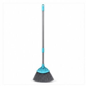 Turquoise Long Handle Floor Cleaning Broom