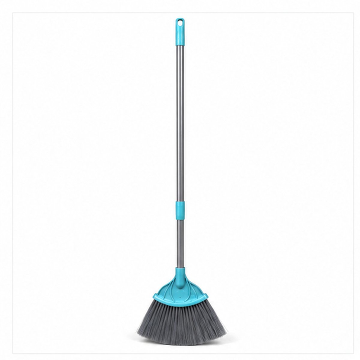 Turquoise Long Handle Floor Cleaning Broom