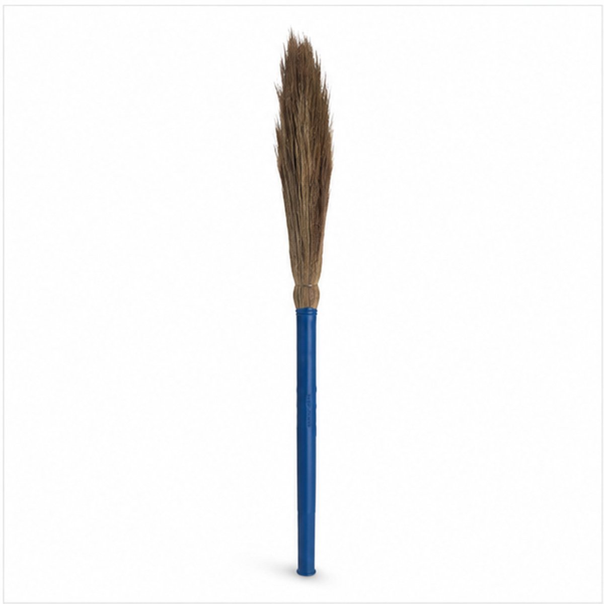 Natural Grass Broom with Blue Handle - Image 4