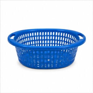 Blue Round Multipurpose Plastic Basket
