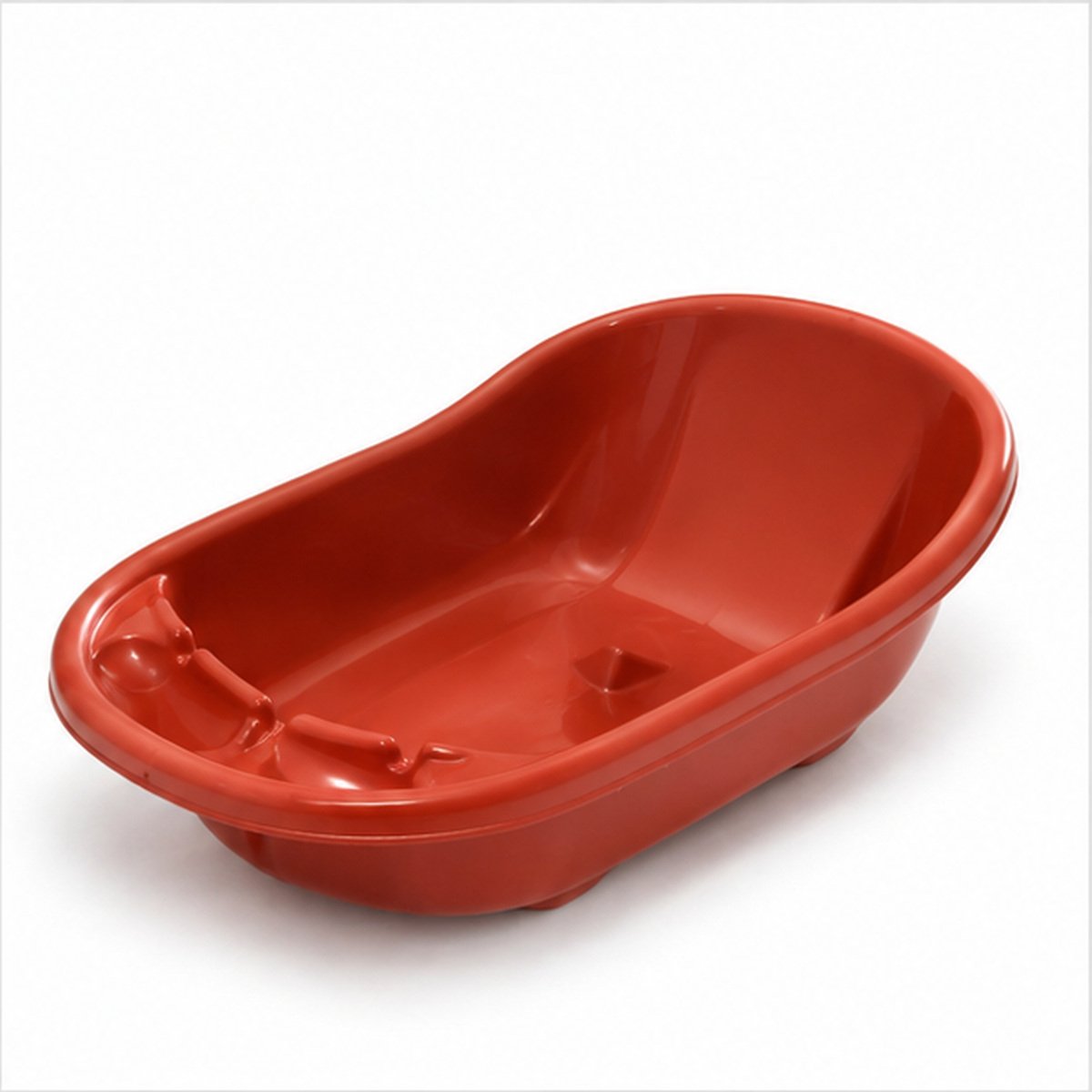 Red Plastic Baby Bath Tub - Image 2