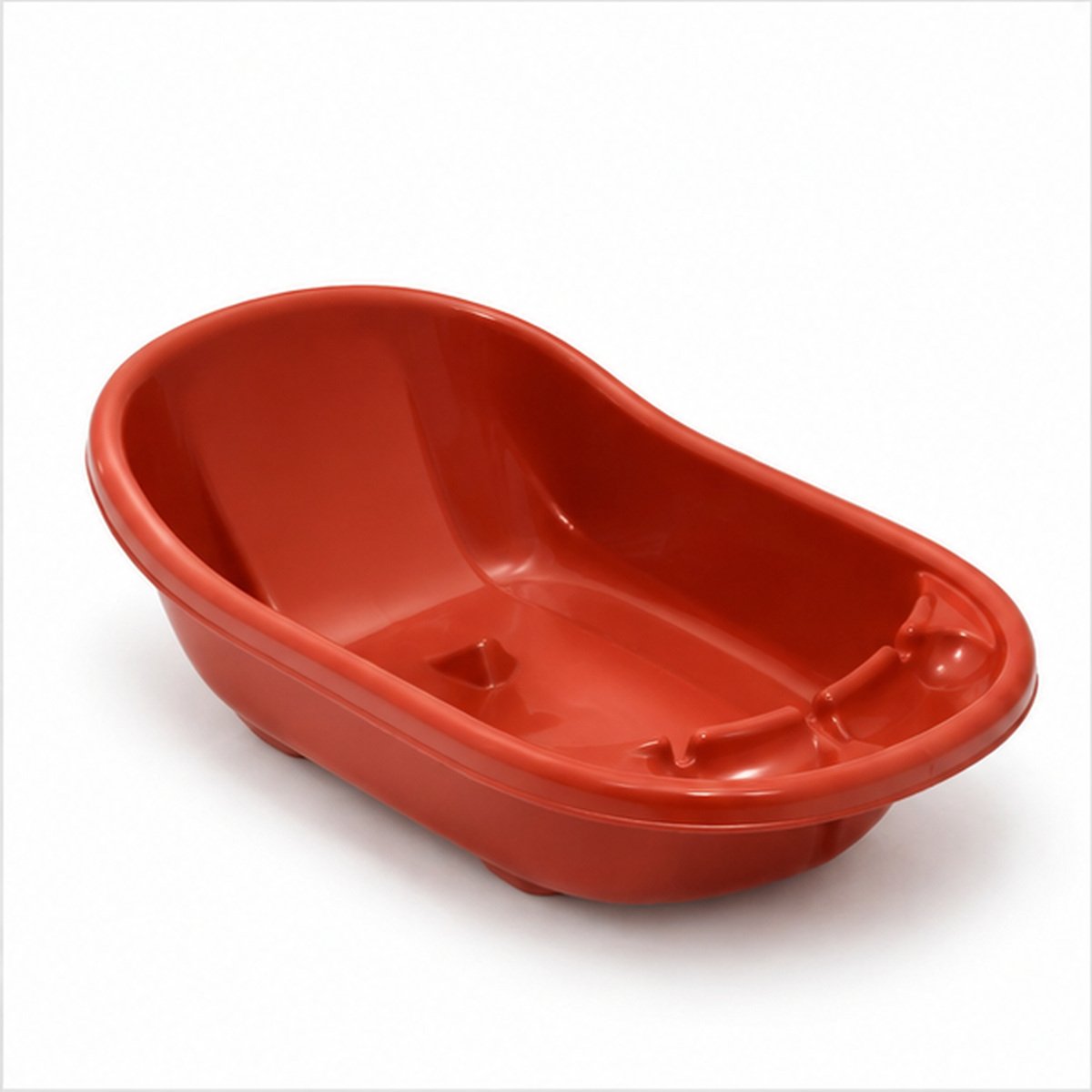 Red Plastic Baby Bath Tub - Image 3