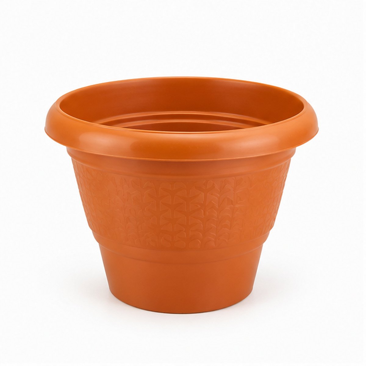 Terracotta Colour Plastic Flower Pot