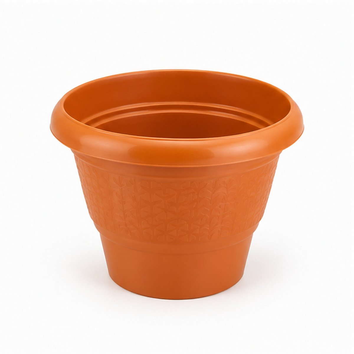 Terracotta Colour Plastic Flower Pot - Image 3