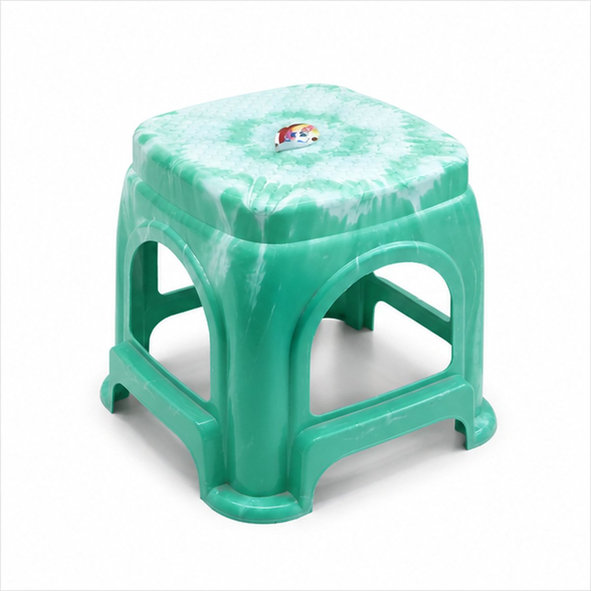 Mint Green Plastic Step Stool - Image 3