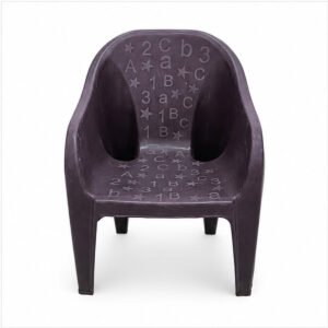 Brown Plastic Kids Armchair