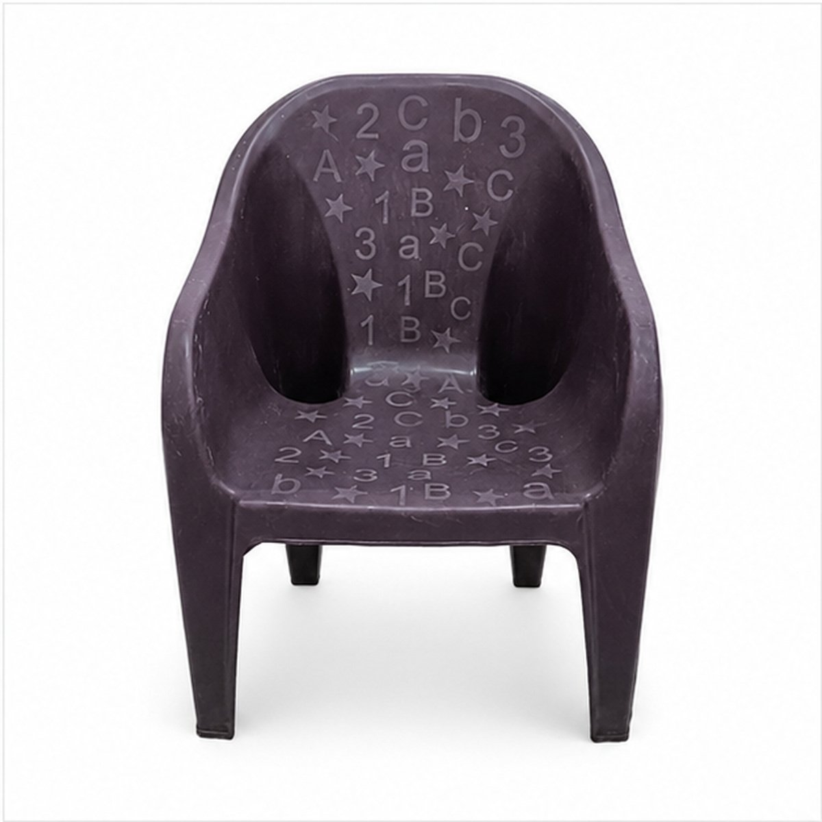 Brown Plastic Kids Armchair