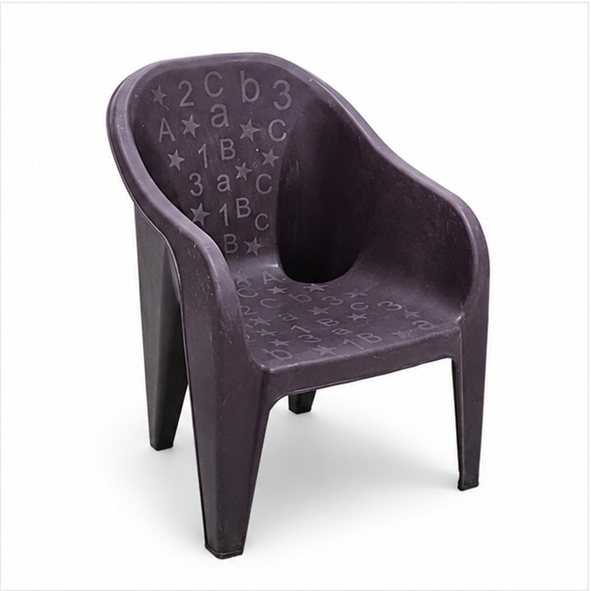 Brown Plastic Kids Armchair - Image 2