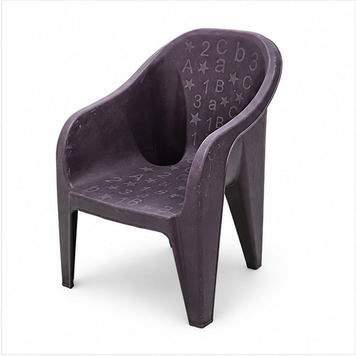 Brown Plastic Kids Armchair - Image 3